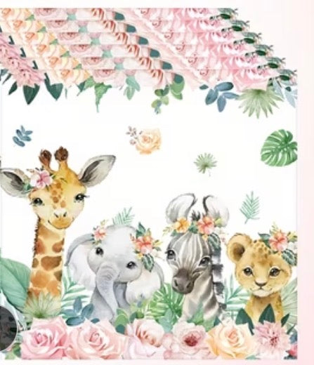 Pink Safari Tableware