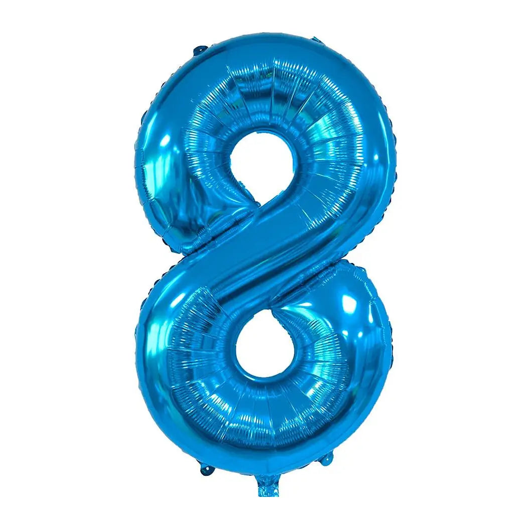 34 Inch Blue Number 8