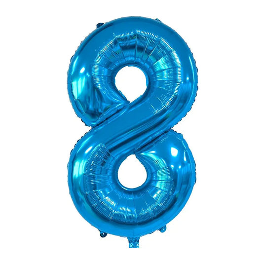 34 Inch Blue Number 8