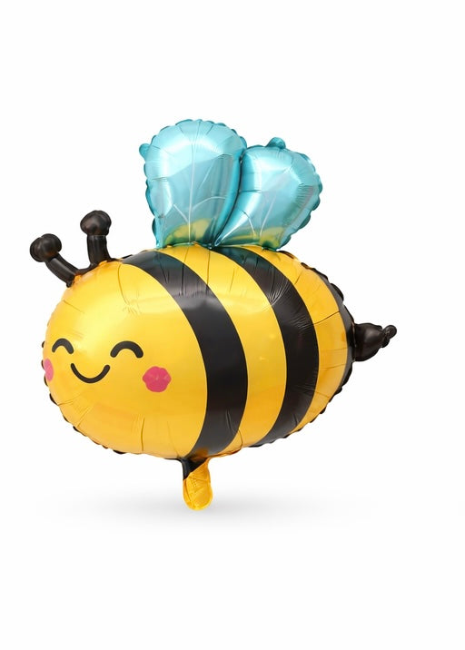 INFLATED 31.5 x 25.4 inch Bee Shaped Foil Balloon