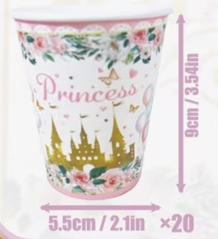 Princess  Tableware Collection (Sold Individually – Pack of 20 )
