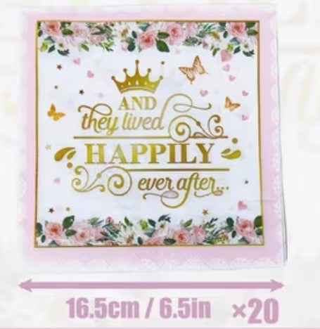 Princess  Tableware Collection (Sold Individually – Pack of 20 )