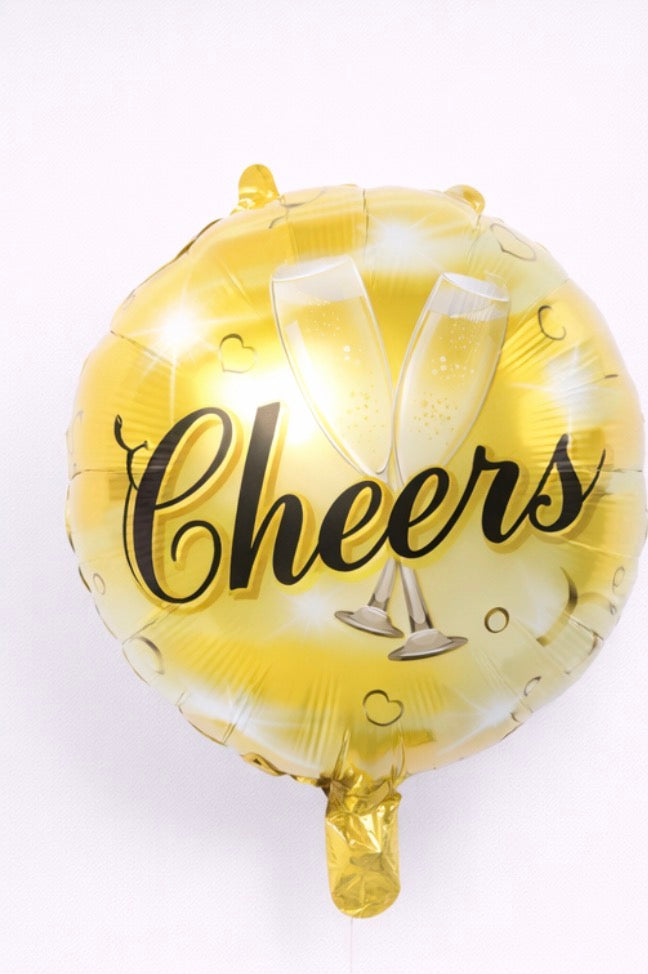 INFLATED 18” Foil Balloon –Cheers!