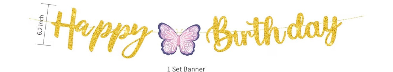 Pink & Purple ButterflyTableware