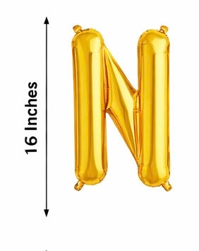 Gold Foil Balloon Letters (A–Z)