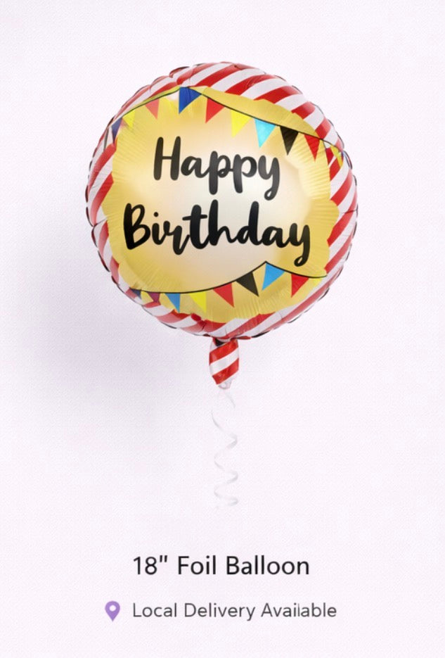 INFLATED 18” Foil Balloon – Pirate- Happy Birthday
