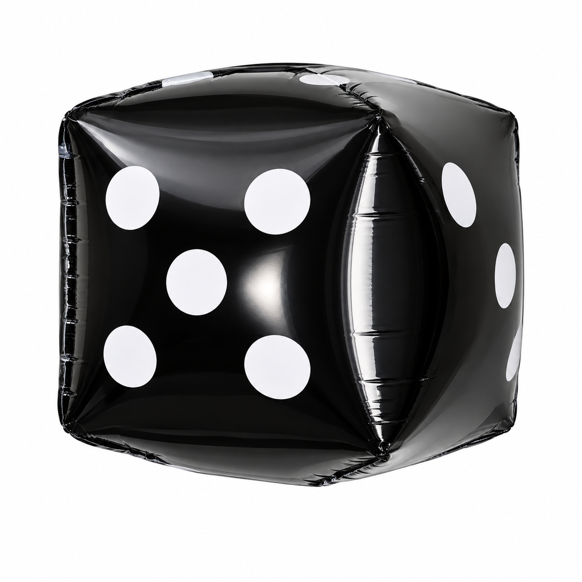 22" Black Dice Casino Foil Balloon