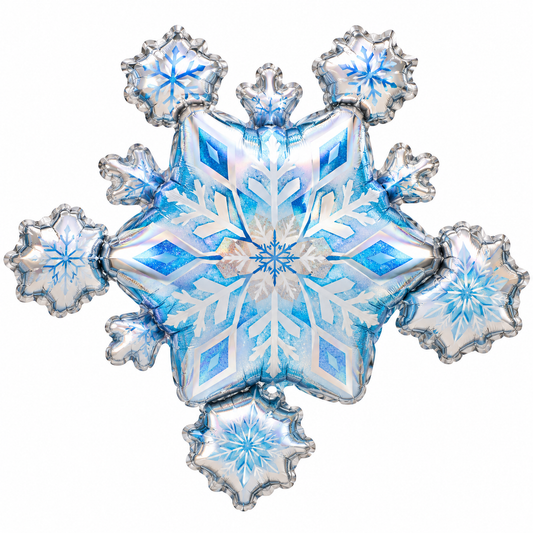 SuperShape Prismatic Snowflake Cluster Balloon