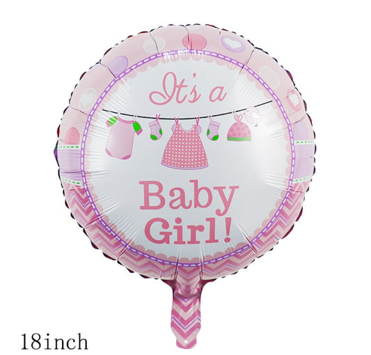 INFLATED 18” Foil Balloon - Pink Baby Girl / Baby Shower