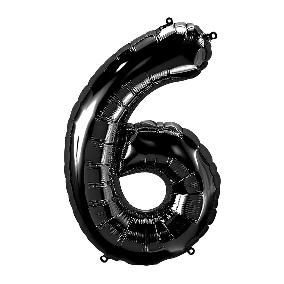 34 Inch Black Number 6