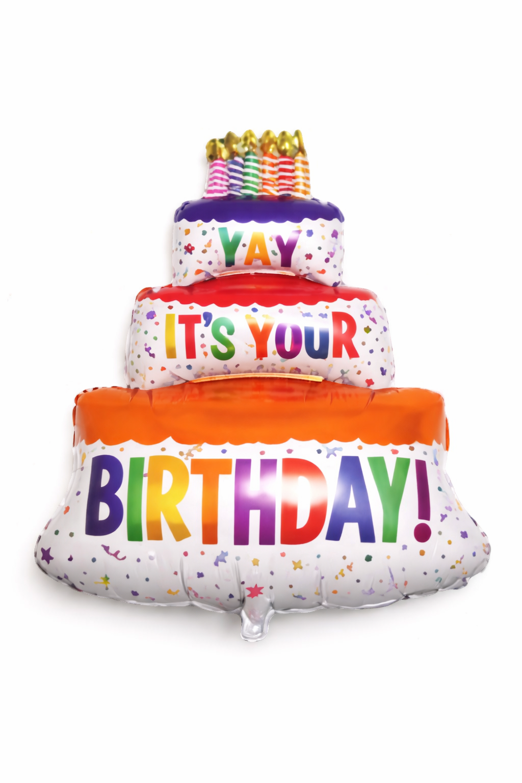 INFLATED 35” Birthday Cake Balloon shaped- Happy Birthday