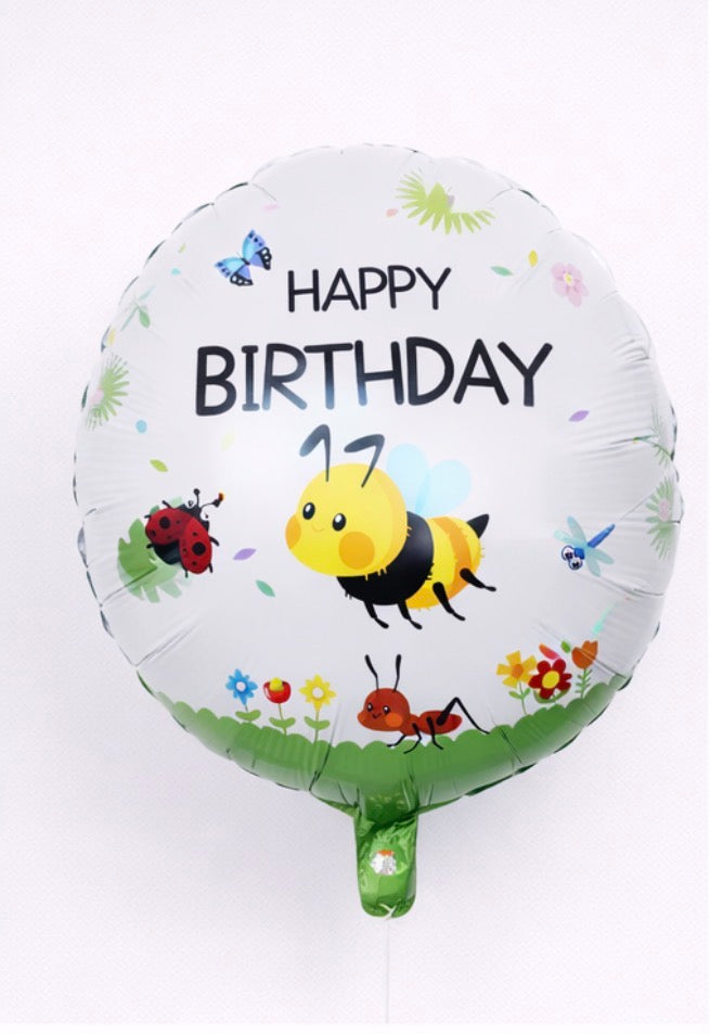 INFLATED 18” Foil Balloon – Happy Birthday Bee /Bumble Bee