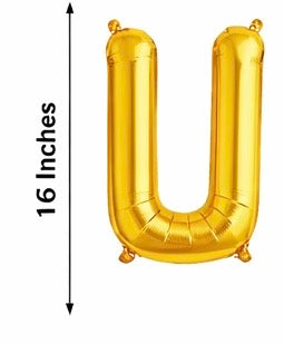 Gold Foil Balloon Letters (A–Z)