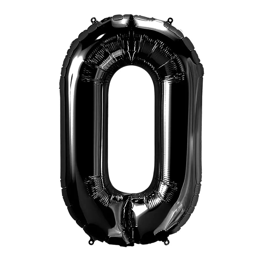 34 Inch Black Number 0
