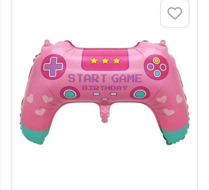 27" Pink Birthday Video Game Controller Balloon