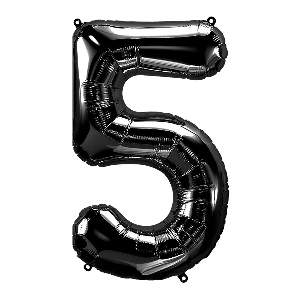 34 Inch Black Number 5