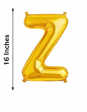Gold Foil Balloon Letters (A–Z)