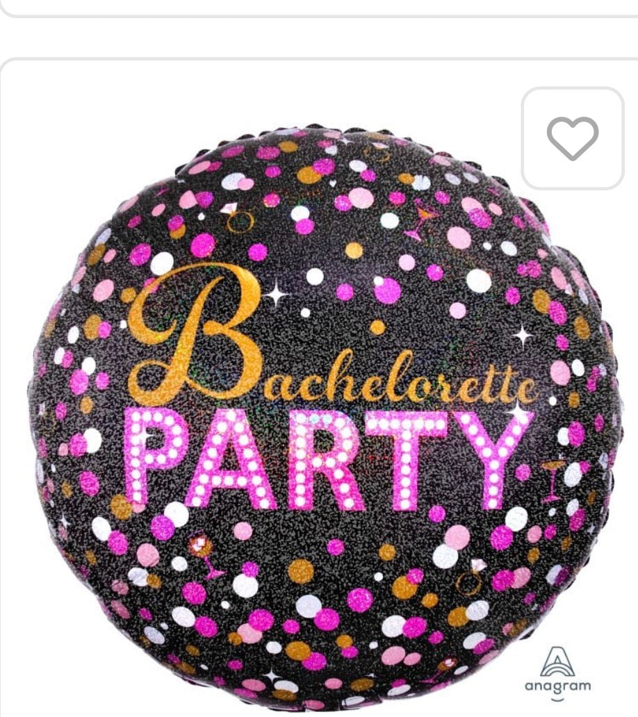 Jumbo Holographic Bachelorette Sassy Party Balloon 28”
