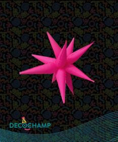 Decochamp Neon Pink  Starburst Foil Balloon