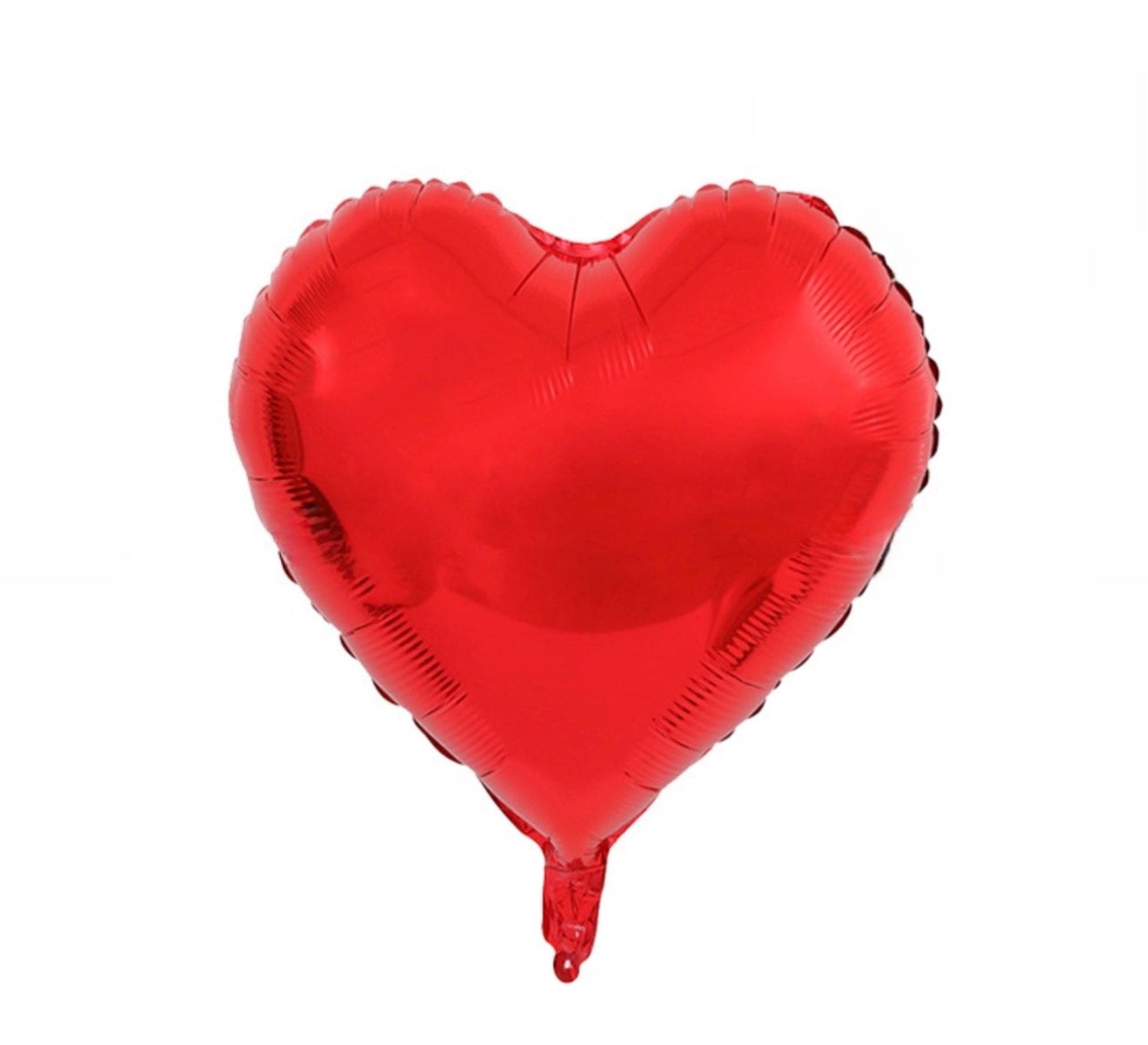 INFLATED 18” Red Heart- Foil Balloon