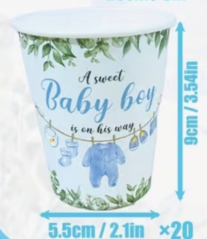 Baby Boy Tableware Collection (Sold Individually – Pack of 20