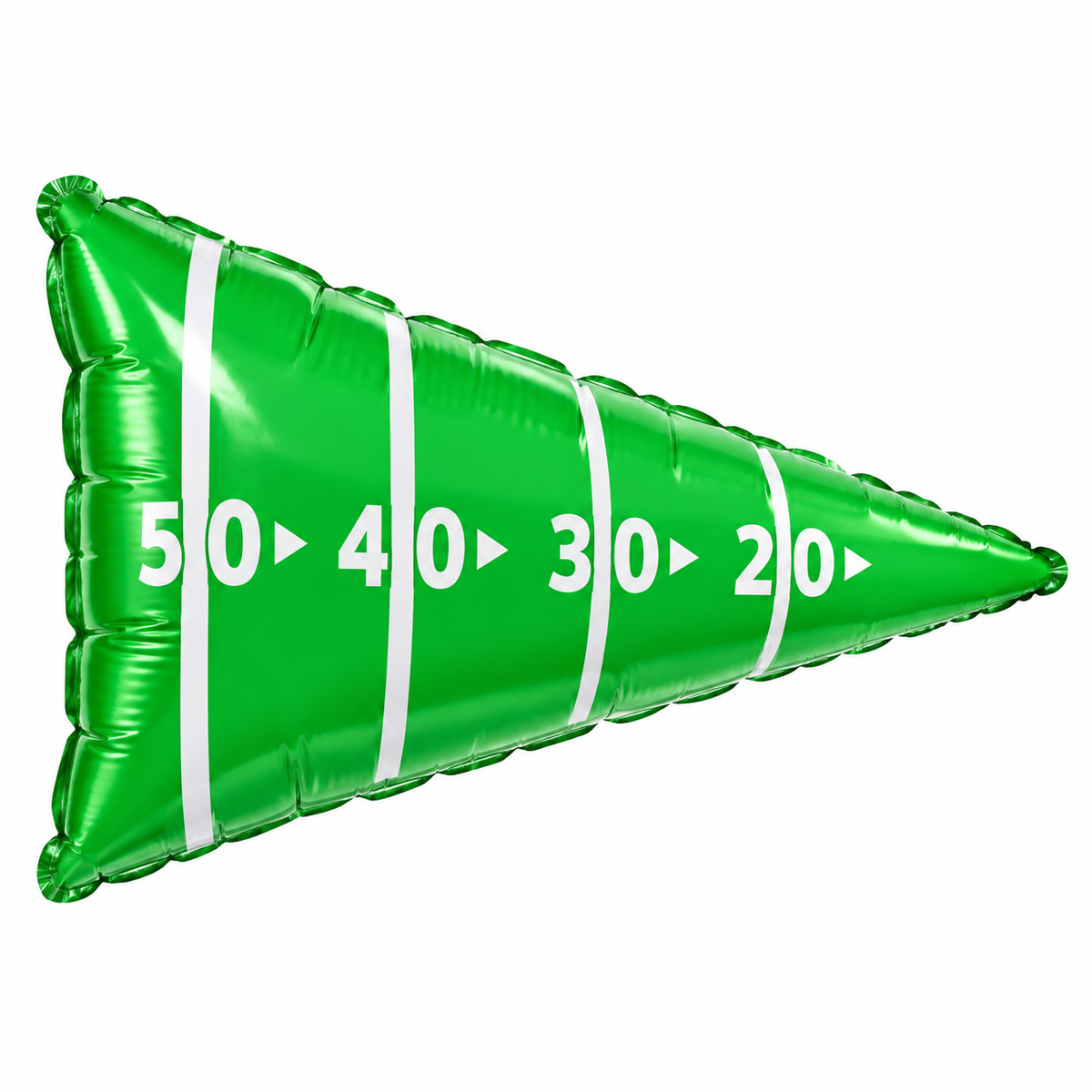 Green football | Foil Balloon 33” x 24”