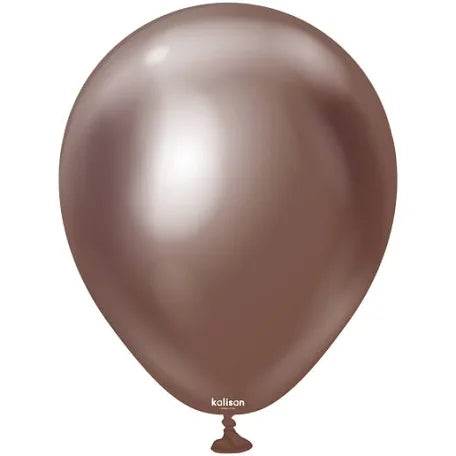 Kalisan Latex Balloons Mirror Chocolate Brown