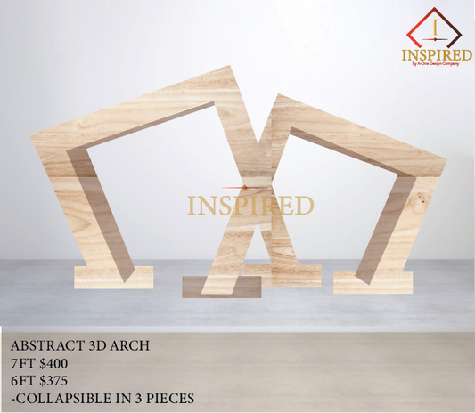 Abstract 3D Arch - Wood Build { PICK UP ONLY}