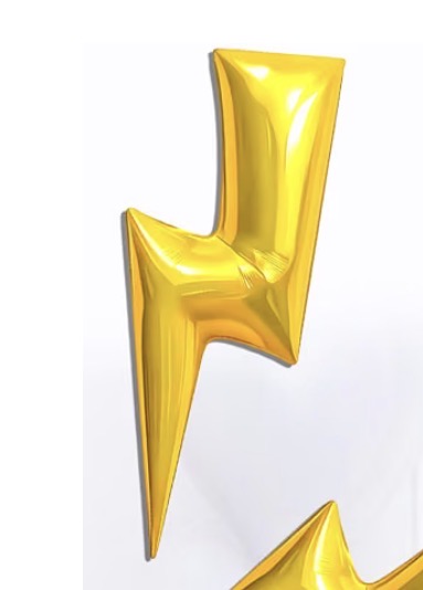 Lightening Bolt Balloon 34”