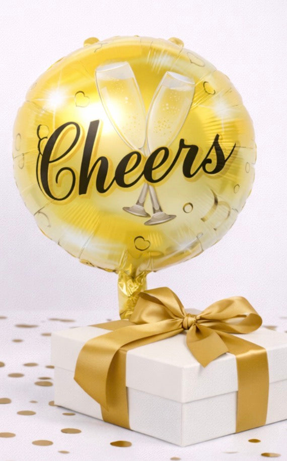 INFLATED 18” Foil Balloon –Cheers!