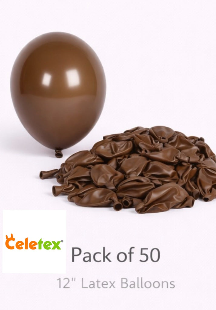Celetex  Balloons - Coffee |50 pack