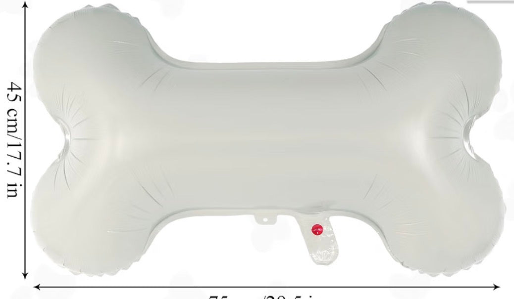 Inflated 30” Dog Bone | Foil balloon