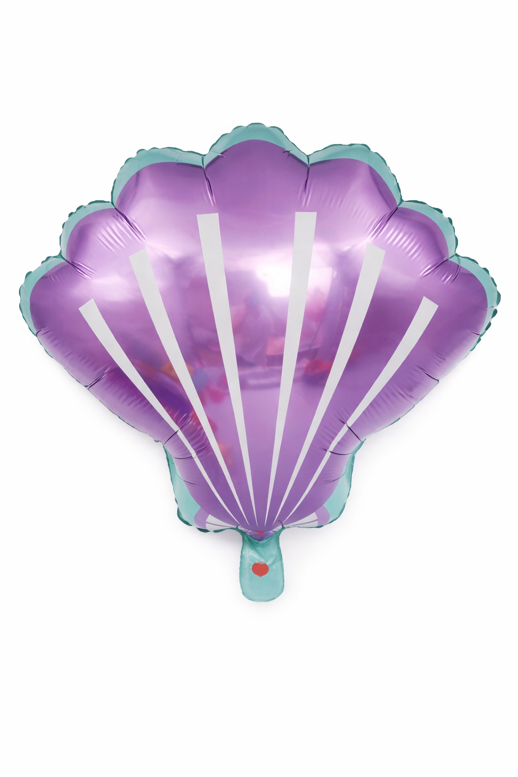 INFLATED 18” Foil Purple Shell Balloon shaped