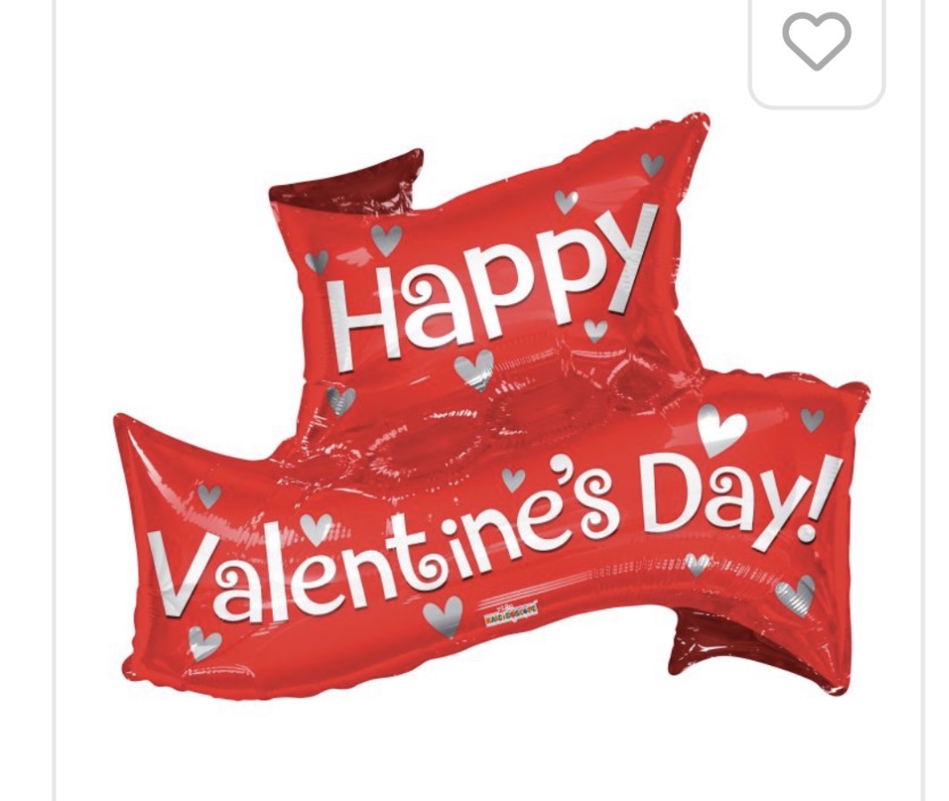 Happy Valentine day balloon
