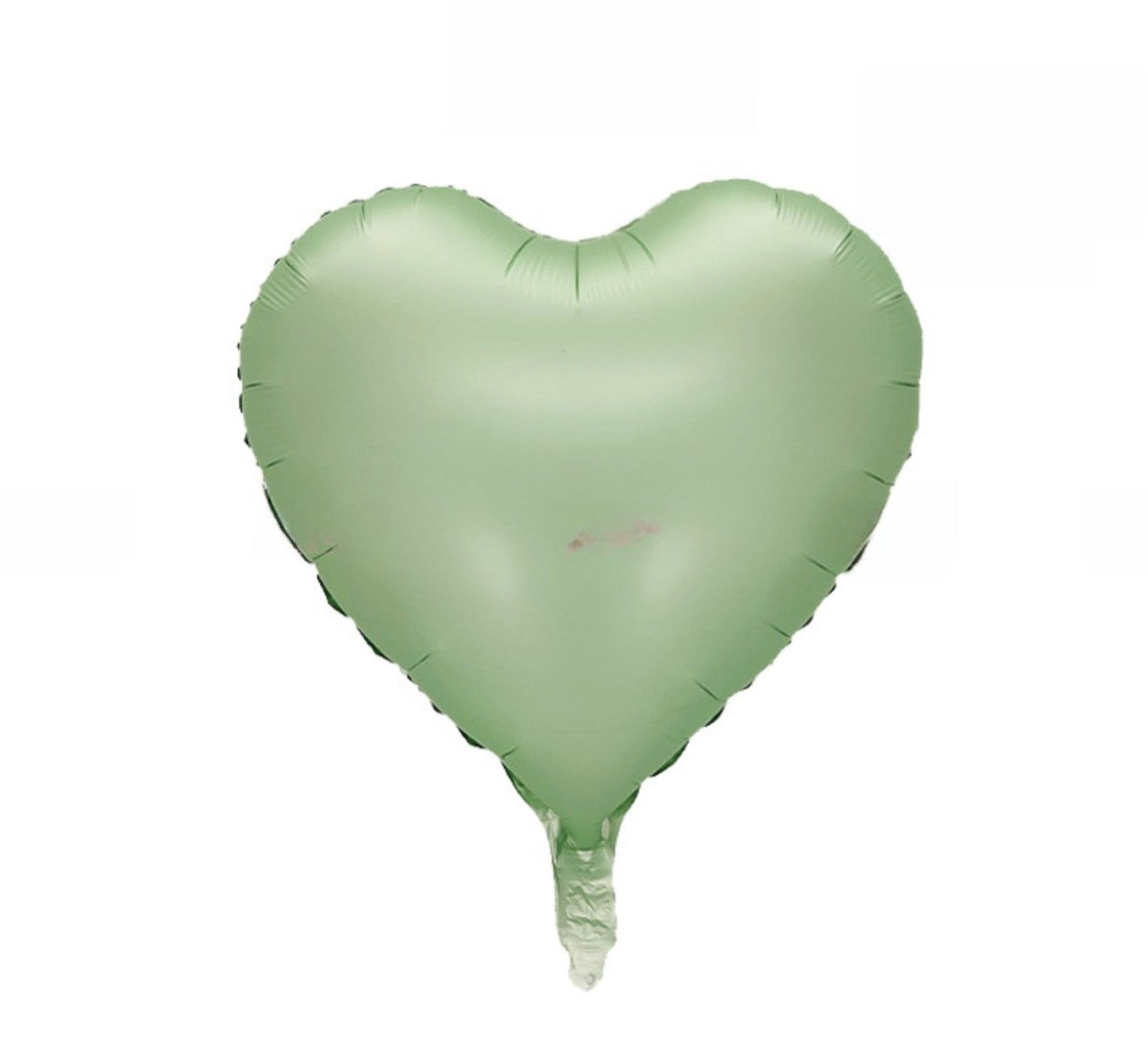 INFLATED 18”  Sage Heart- Foil Balloon