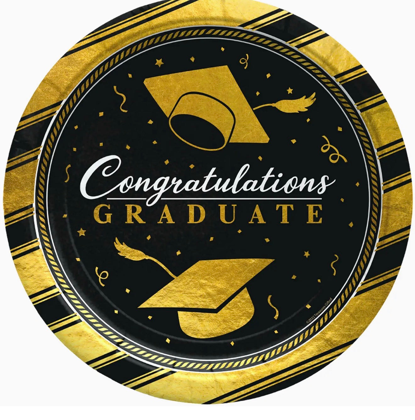 Graduation party supplies -Black /Gold