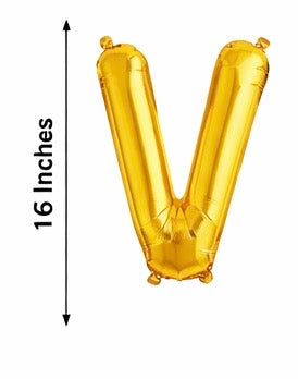 Gold Foil Balloon Letters (A–Z)