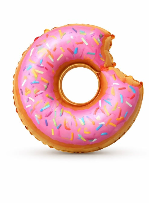 INFLATED 28” Donut shaped Foil Balloon