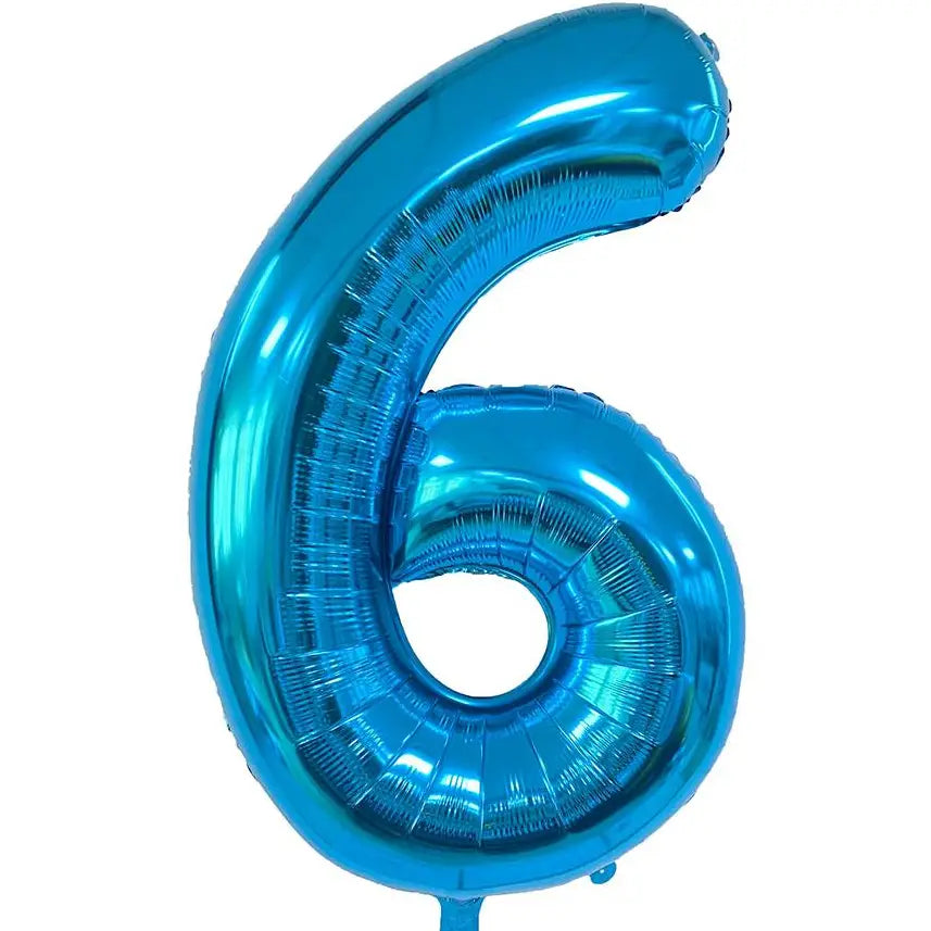 34 Inch Blue Number 6