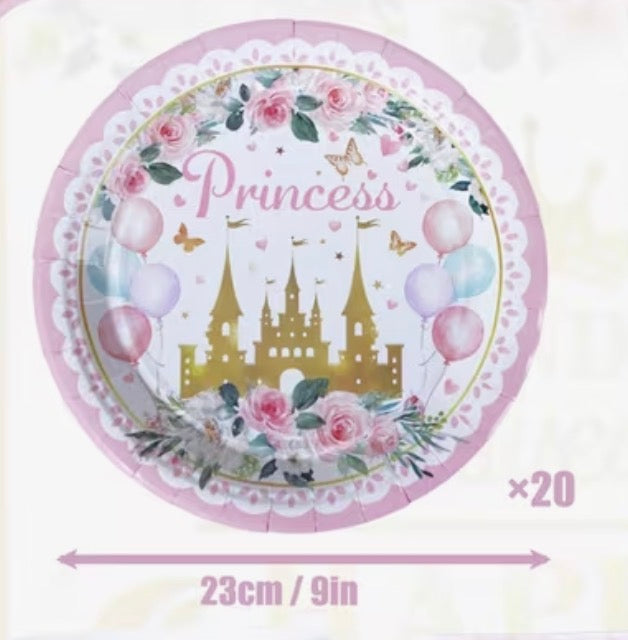 Princess  Tableware Collection (Sold Individually – Pack of 20 )