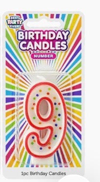 0-9 Number Birthday Candles