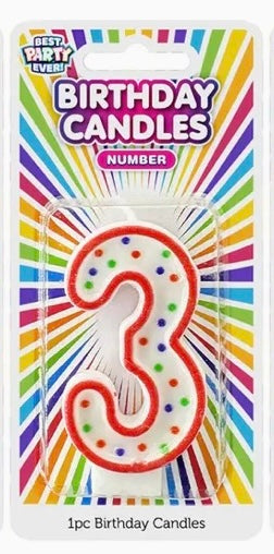 0-9 Number Birthday Candles