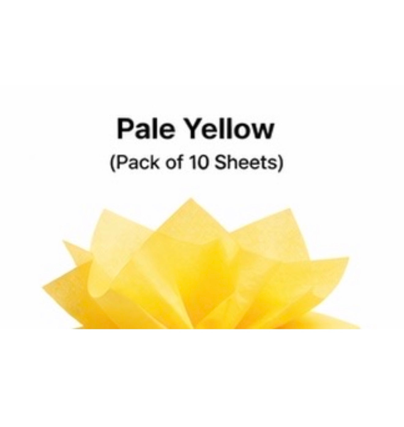 Yellow- Tissue Paper Sheets (10 Pack) | Gift Wrapping & Party Supplies