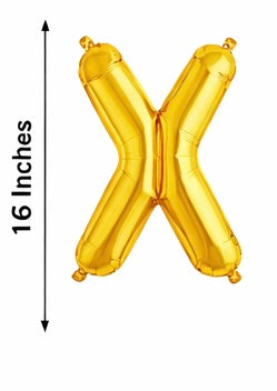 Gold Foil Balloon Letters (A–Z)