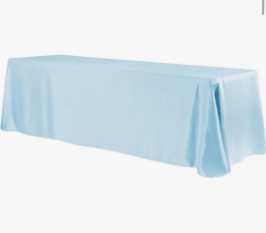 Polyester 90x 132 “Tablecloth - Baby Blue