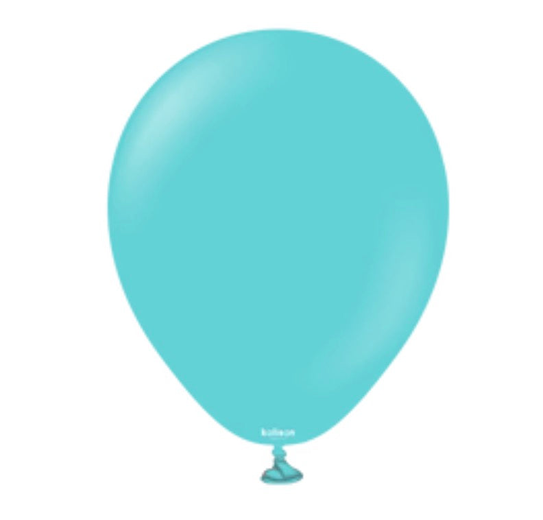 Kalisan Latex Balloons Standard Aqua Blue