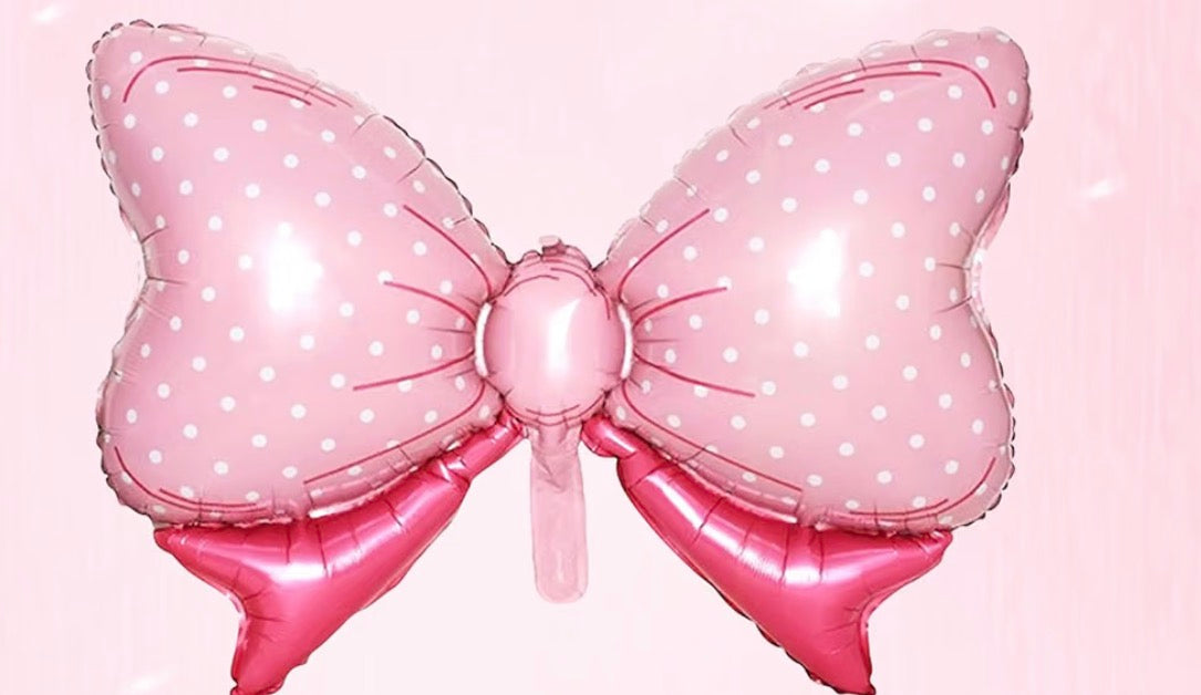 INFLATED Mylar Pink Bow 21” x 31”