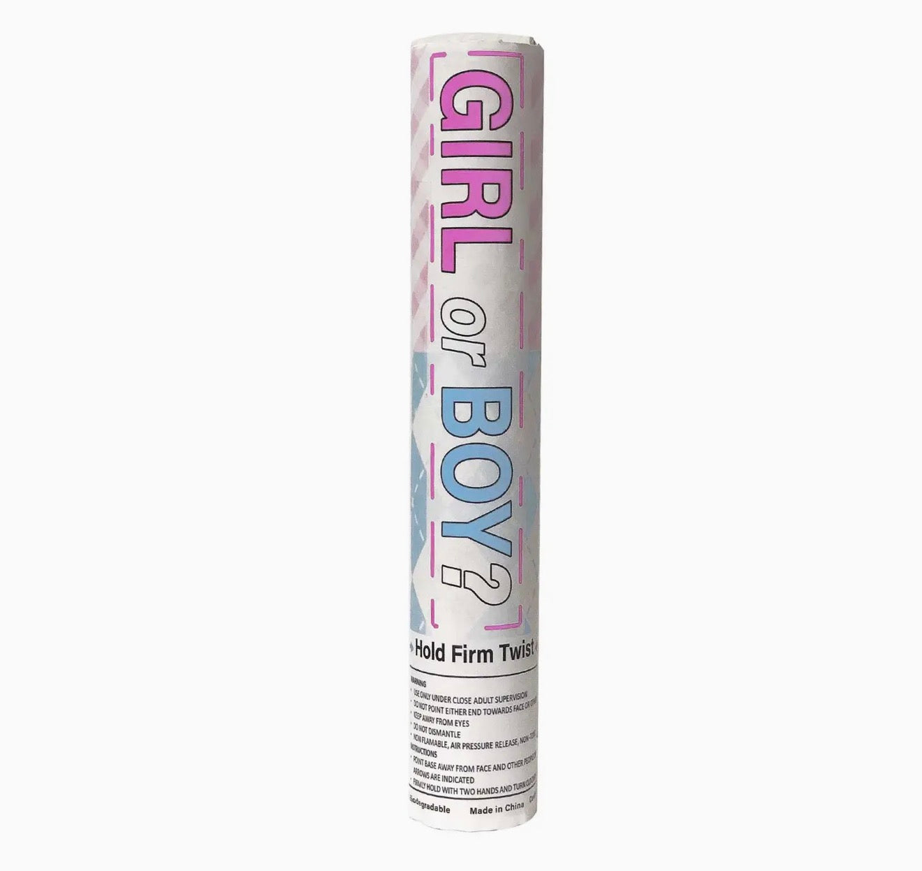 Gender Reveal Poppers - Blue