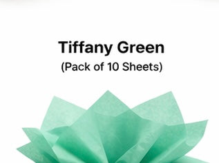 Tiffany Green- Tissue Paper Sheets (10 Pack) | Gift Wrapping & Party Supplies