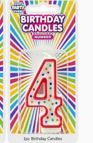 0-9 Number Birthday Candles